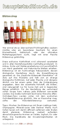 Blütensirup